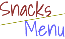 Snacks Menu